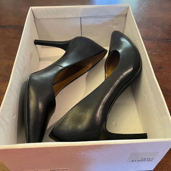 14th and Union Maty Black Heels Sleek and Simple Size 8.5 - Picture 10 of 10